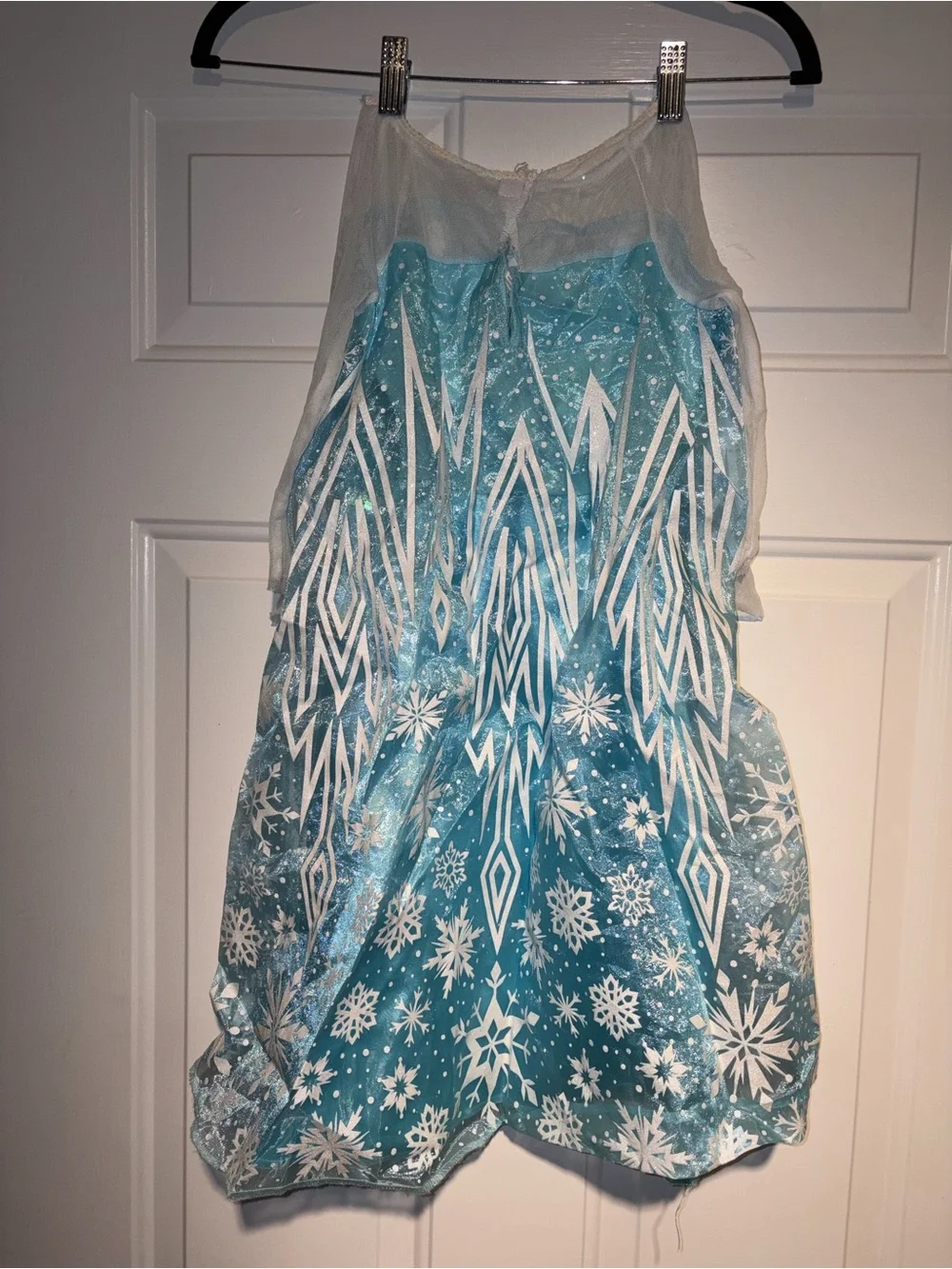 Disney Elsa-Inspired Teal and White Princess Costume girl 4-6